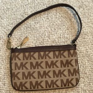 Michael Kors Brown Wristlet